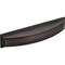 Jeffrey Alexander 128 mm Center-to-Center Brushed Oil Rubbed Bronze Square Annadale Cabinet Cup Pull 436-128DBAC - alternate 1